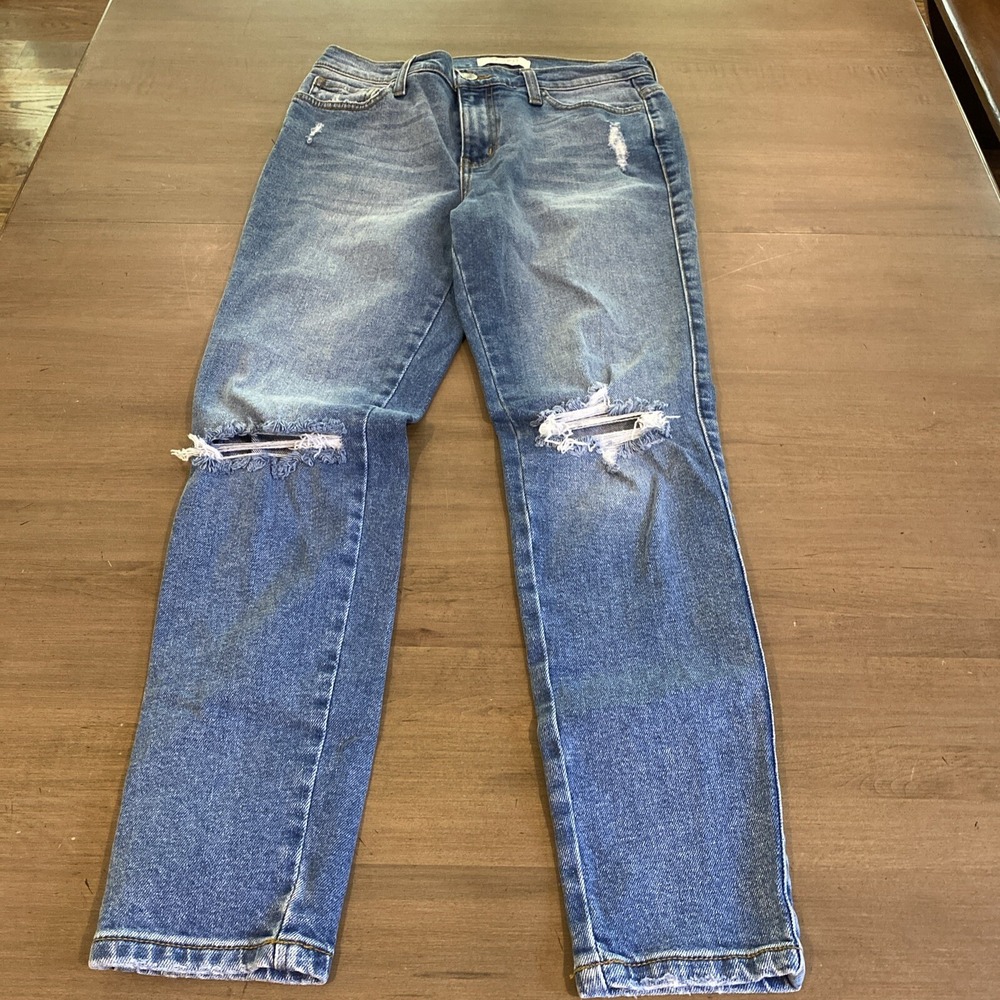 Vibrant MIU Jeans Women's Size 7 Distressed‎ Skinny